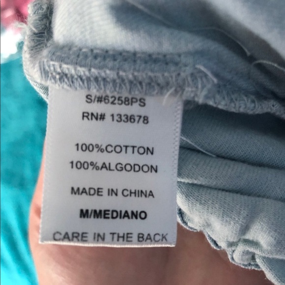 Self-Tie Ruffle Chambray Shorts size medium - Picture 7 of 7